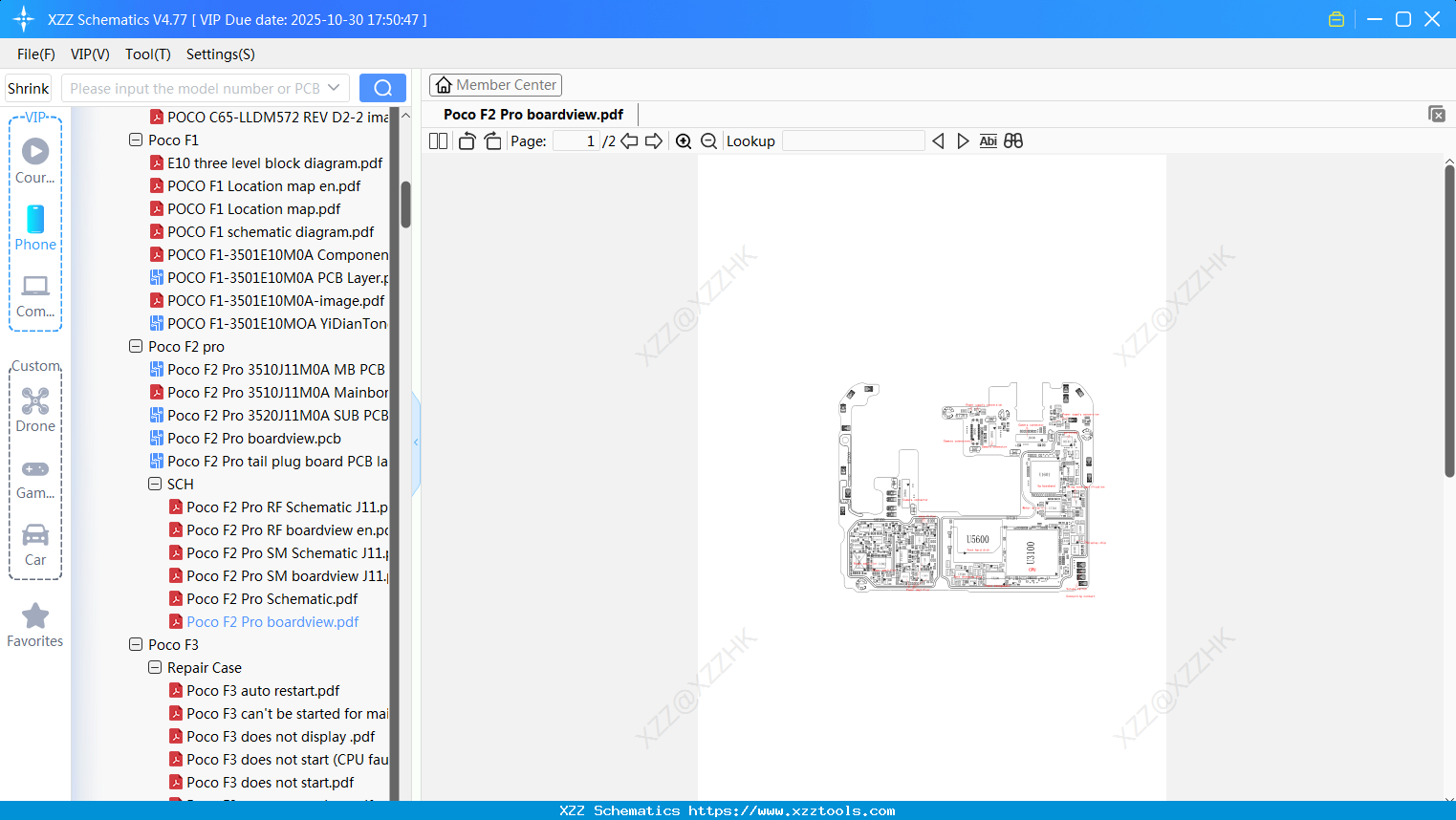 Xiaomi Poco F2 Pro Boardview